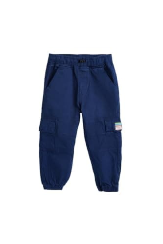 Junior Boys Marine Blue Cargo Jogger Pant, MARINE BLUE, 12