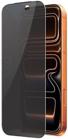 Privacy Screen Protector For iphone 17 Pro [Anti-Spy] [Anti-Scratch] Tempered Glass Screen Protector Film [Ultra HD] [Bubble Free] [Easy Installation] [End to End] No Fingerprint Support