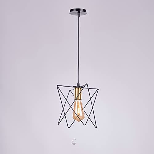 Chandelier black modern star roof pendant r1051