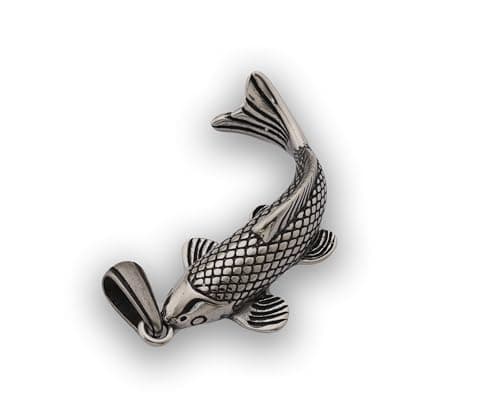 elegant bear S270 - silver fish Pendant