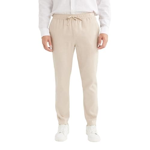 DeFacto Mens Casual Jogger Fit Woven Bottom Trousers Trousers (pack of 1) Pants