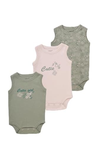 junior Unisex Sleeveless Printed Bodysuit - 7213 Baby & Toddler Underwear Set (pack of 3) Leotard