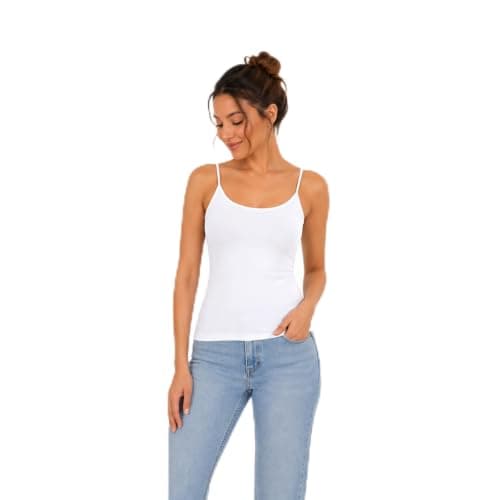 Basic Women's Strappy Camisole Top | Scoop Neckline, Sleeveless Design, Slim Fit, Layering Essential, Casual Wear Shirt
