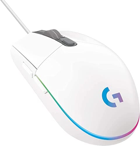 Logitech G102 LightSync RGB Gaming-Grade Sensor Computer Gaming Mouse White Input mouse