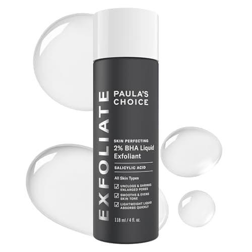 Paula's choice skin perfecting 2% bha liquid exfoliant, salicylic acid peel for face, blackhead, whitehead and blemish exfoliator - combination to oily & acne prone skin, 118 ml (Pack of 1)