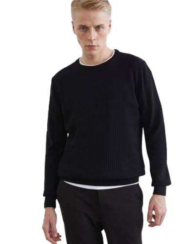 LC WAIKIKI Man Crew Neck Long Sleeve Men's Tricot Sweater