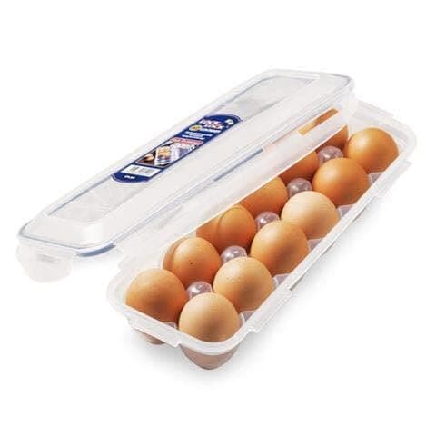 Fridge Egg Organizer Box Clear Storage Container for Kitchen Refrigerator Basket