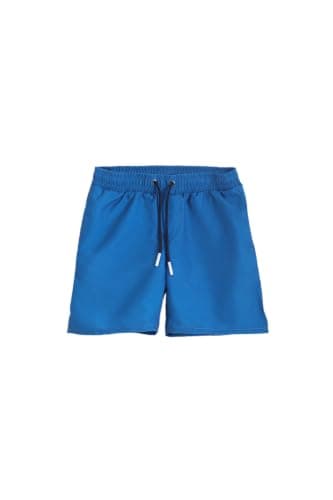 Junior Boys Swim Shorts – Quick Dry Beach Shorts for Swimming, Summer Vacation & Pool Wear, Blue, 08