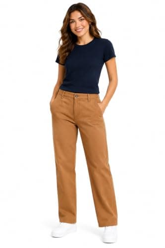 N ان Women Classic Straight Leg Casual Pants
