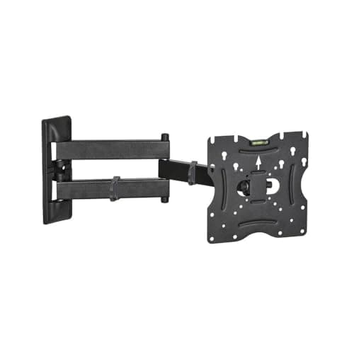 VT 322 HCL PRO Two Arm Movable Screen Holder, Adjustable 15 Degrees Up & Down Wall-Mounted TV Stand, Fits for 22-42 inch Screens, LED TV, Load Capacity Till 40 Kg, Metal, Black Flat screen display mount