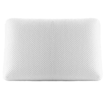Flat Foam Pillow with Classic Ergonomic Design for Head and Neck Support – Healthy & Deep Sleep with Improved Sleep Posture – Modern & Sophisticated Style for Organized Bedrooms (White)