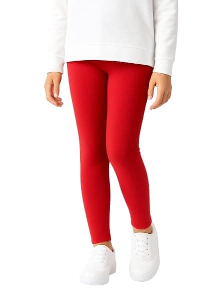 NG Girls' Athletic Leggings, High-Waisted, Stretch-Fit Pants