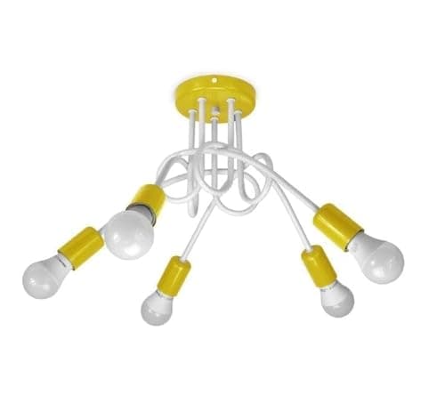 Generic Hanging 5 Bulb Without Bulbs 30x70x30cm Multicolor EGL$P229
