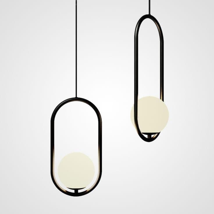 Generic Pendant Light 2 Bulb Without Bulbs 70x60x70mcm Black Light fixture