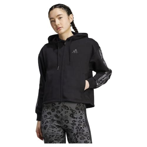 adidas Women W AOP FT FZ HOODED TRACK TOP (pack of 1) Sweatshirt