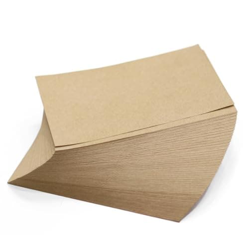 4×6″ Rustic Kraft Paper Sheets Pack of 200 – Blank Craft Paper for DIY Tags, Journaling, Scrapbooking & Gift Inserts - Size: 10x15 cm Art media paper