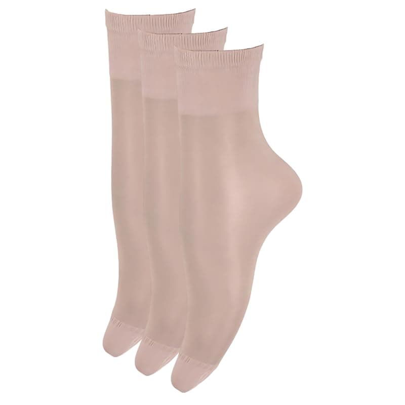 Silvy Womens Lycra Set Of 3 Pieces Socquette Socks Lycra Set Of 3 Pieces Socquette Socks (pack of 1)