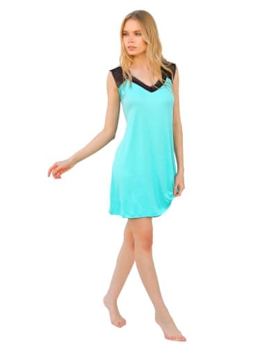 Women Short Nightgown - Sexy Home Dress for Women - Soft Lace Suspenders Nightgown Nightgown nightshirt