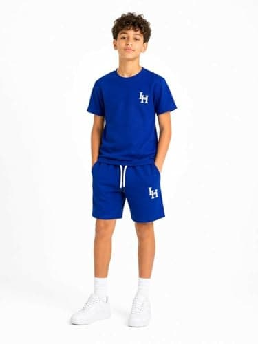 CAESAR Boys My sons' two-piece suit: a short-sleeved t-shirt and shorts My sons' two-piece suit: a short-sleeved t-shirt and shorts