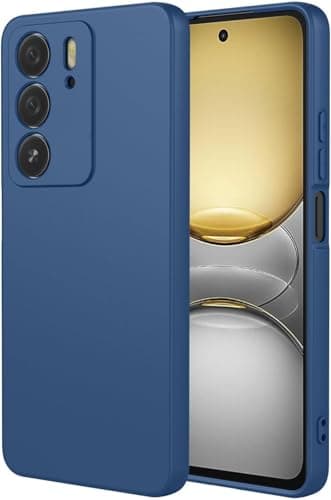 Generic Silicone Case for Realme C75/C75X/14X Padded Inside with Full Camera Protection - Navy Cellular phone case