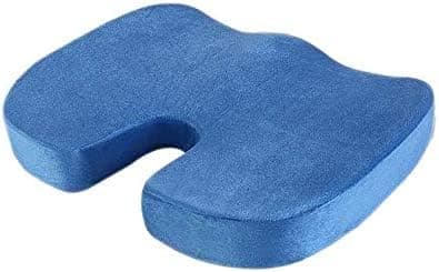 Alexo Comfort Cushion, Orthopedic Memory Foam Seat Cushion For Coccyx & Lower Back Pain Relief, Pressure Relief Cushion Great As Office Chair,Portable Car Seat, Wheelchair Cushion (Blue) Body positioner