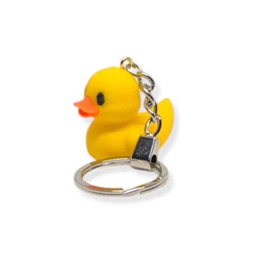 Funny Duck Animal Keychain – A Playful Mini Key chain That Brightens Your Daily Look, Keychain Ring & Backpack Accessory, Fun Gift for Men and Women, Mini Figure