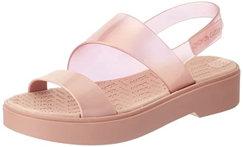 Zaxy back flatform sandal nude rubber flip flop for women