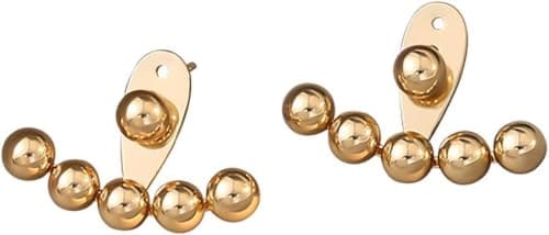 Elegant Gold Stainless Steel Earrings for Women, Elegant Design with Shiny Details to Give You a Luxurious and Attractive Look, Suitable for Occasions and Daily Use