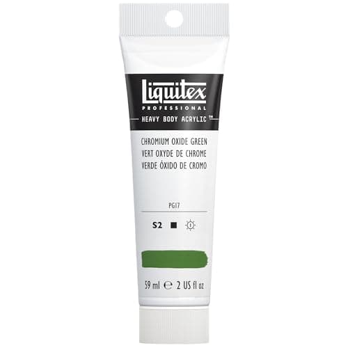 Liquitex 1045166 Professional Heavy Body Acrylic Paint 59 ml tube, Chromium Oxide Green