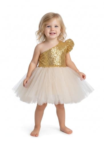 Kids Gold Dress For Occasions