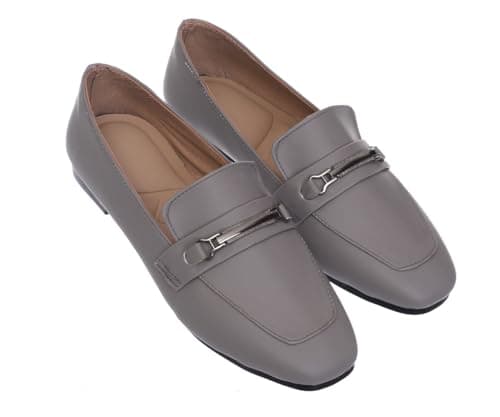 B&W womens B&W-W090-Grey Sneaker Shoes