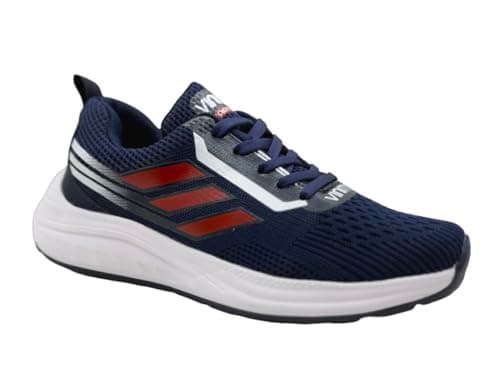 703326-7033260306- Vinitto Men’s Sports Sneakers with EVA Sole – Comfortable Athletic Running Shoes - Navy, 44 EU