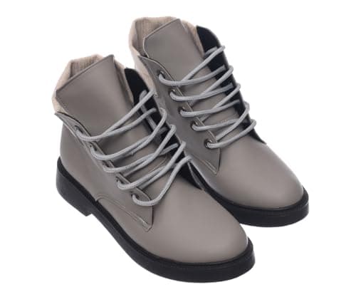 B&W womens B&W-W062-Grey Sneaker Boot