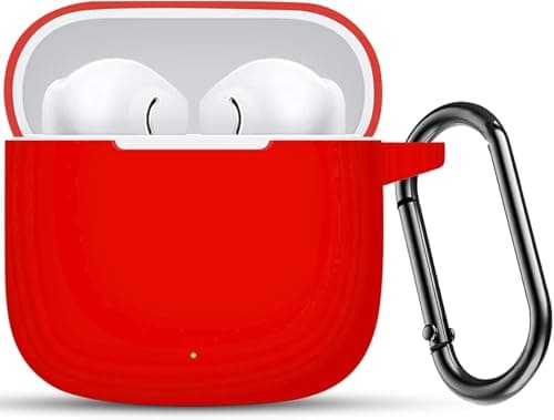 Silicone Case with keychain for HUAWEI FreeBuds SE 3 / SE 2, red Color