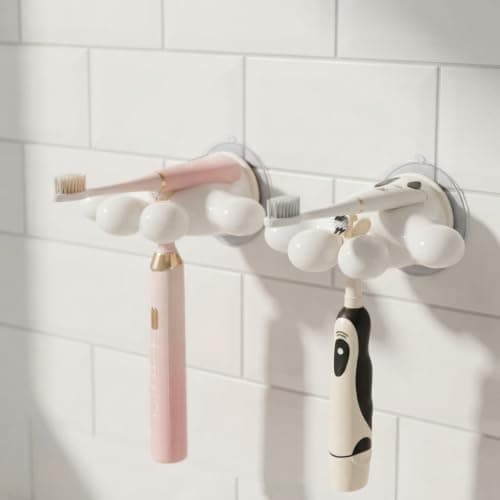 Silicone Hand Toothbrush Holder and Multipurpose Desk Pen Wall Organizer