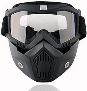 Sun Protection Mask Dust Dust Protection for Driving - Motorcycle Bike Snowboard (Clear Lens) - SA CAR Safety mask