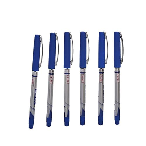 Roto Rapid Flow Ballpoint Pen 0.7 mm Pack Of 6 Blue Ink Pens - Blue