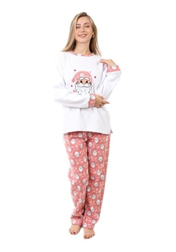 ZECOTEX Women's Holiday Winter Pajama Set | Soft Velour Christmas Sleepwear with Festive Print, Cozy Home Loungewear