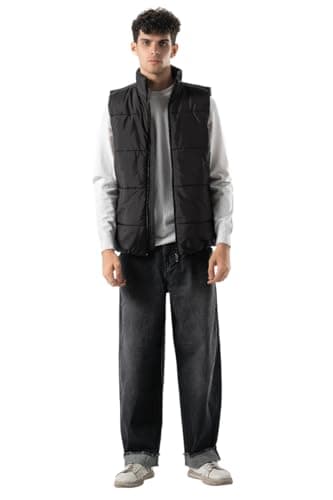 ASTK Mens Basic Puffer Fleece Vest Coat