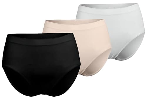 Silvy Lycra Set Of 3 Pieces Brief Underwear For Woman-Multicolor-XL Underpants