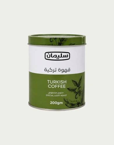قهوة تركي - بن محوج توليفه سليمان الخاصة - 200 جرام | Turkish coffee with balanced flavor and hill touch
