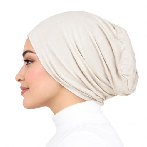 LARA Style Women's Hijab Underscarf Inner Cap, Dusty -PN-026- | Stretchy Fabric, Full Head Coverage, Slip-Resistant, Lightweight, Modest Wear Apparel head neck covering