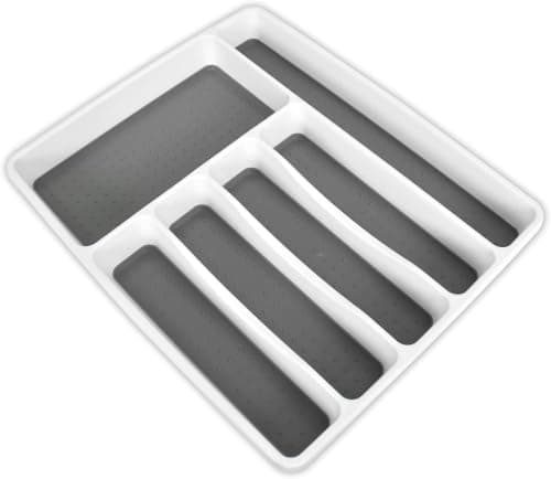 Multi-Purpose Plastic Drawer Organizer for Kitchen Cutlery and Stationery