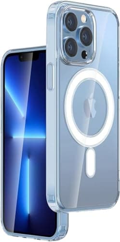Case For iPhone 11 Pro Max Clear Magnetic Cover MagSafe Compatible - Hybrid Protective Crystal Clear Hard Back Case - Shockproof Silicone Frame - Slim Transparent Case for Apple iPhone 11 Pro Max Cellular phone case
