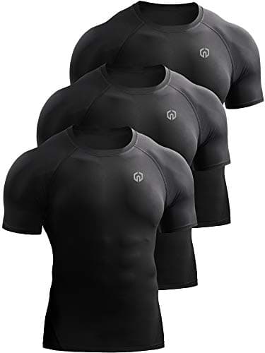 NELEUS mens Athletic Running Shirt (pack of 3)