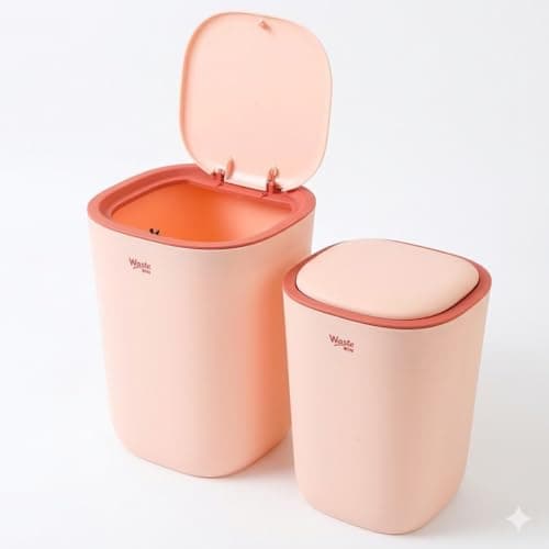 Elkholoud LV03 12L Touchscreen Trash Can, Durable, Sensor-Enabled, Suitable for Kitchen, Bathroom or Office, Multiple Colors