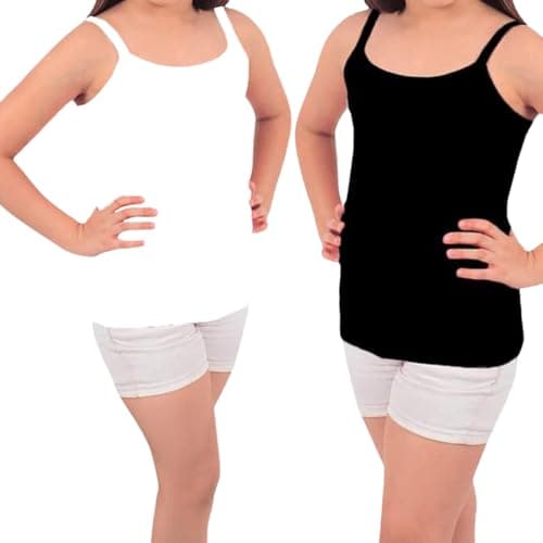 Dice pack of two colors tops for girls, 10 * 11, White and Black Shirt