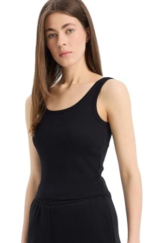 DeFacto Womens Slim Fit Round Collar Core Knitted Athlete E5540AX Athlete