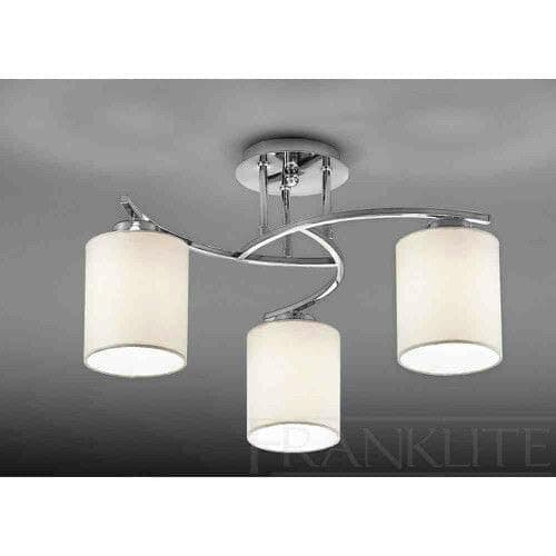 Generic Pendant Light 3 Bulb Without Bulbs 40x50x40 cm Silver Light fixture