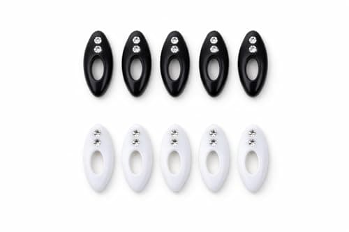 12 Pieces Hijab Pins Women Hijab Pins Assorted Color Safety Pins Scarf Clip Brooch Portable Scarf Clip (White and Black) Apparel pin